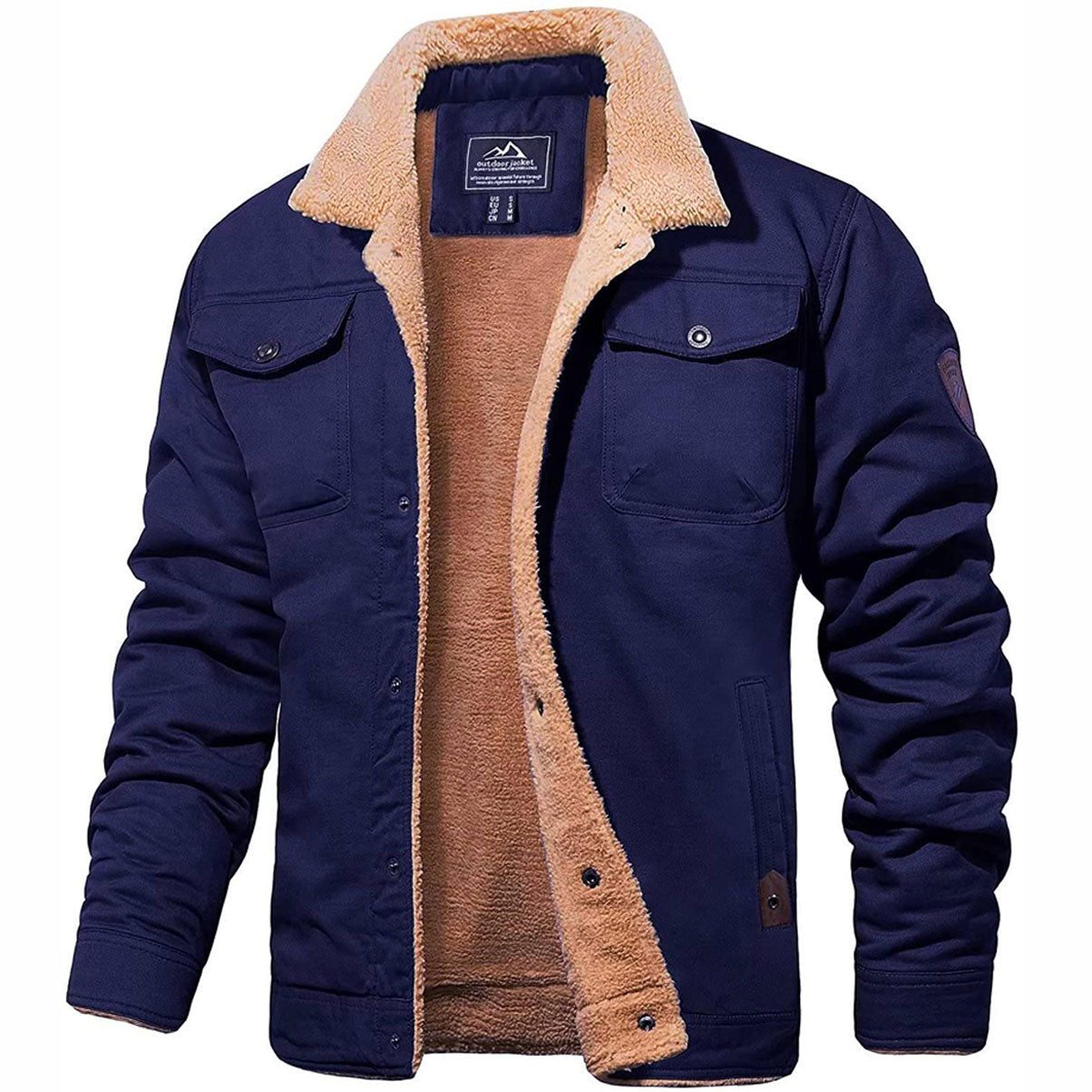 Street-wave Vintage Bomber Jacket for Men - Warmth, Rugged Durability, Versatile Style