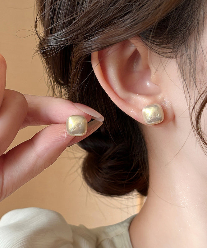 Boucles d'oreilles à tige en alliage de cuivre et perles de couleur champagne à faire soi-même - Street-Wave