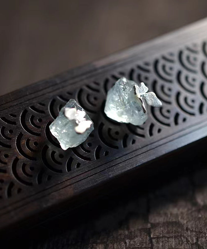 Boucles d'oreilles papillon en argent sterling bleu clair à faire soi-même - Street-Wave