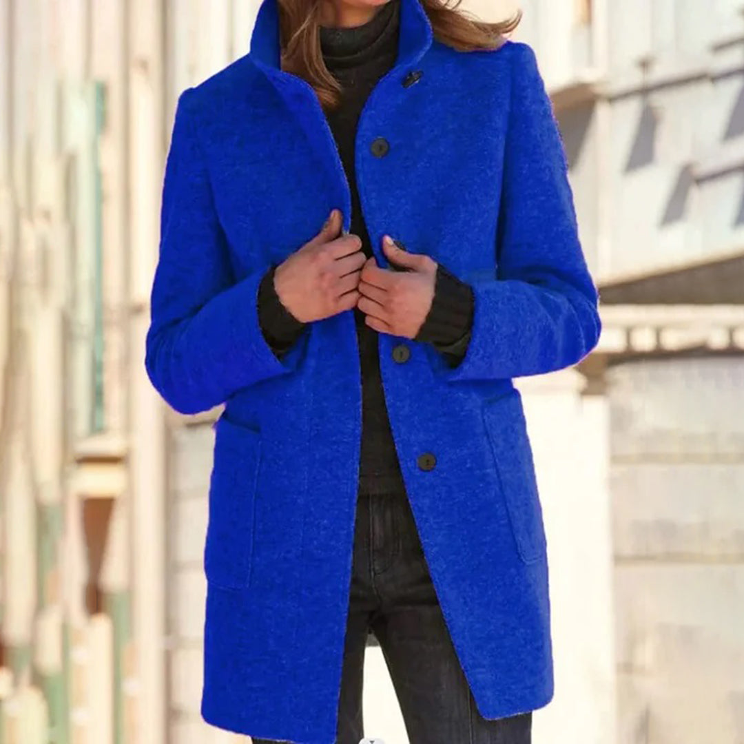 Street-wave Womens Coat Wool Blend, Cozy Warmth, Modern Fit Outerwear for Women Everywhere