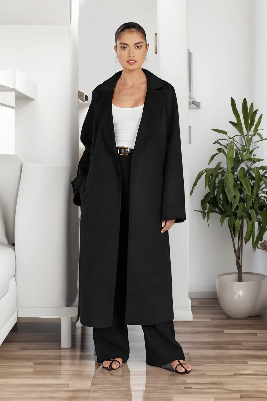 Street-wave Wool Coat For Women Warm And Weatherproof Designer Outerwear Stylish Winter Essential