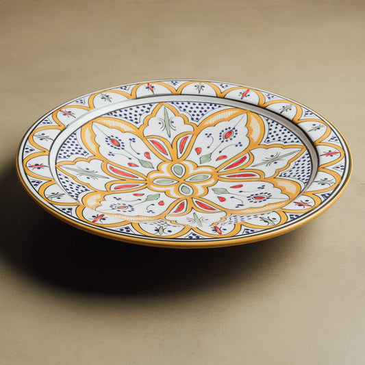 Berber Essence Mustard Salad Plate - Moroccan Dinnerware - Street-Wave