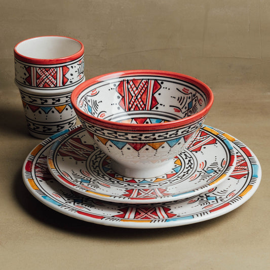 Berber Essence - Handcrafted Moroccan Dinnerware Set - Street-Wave