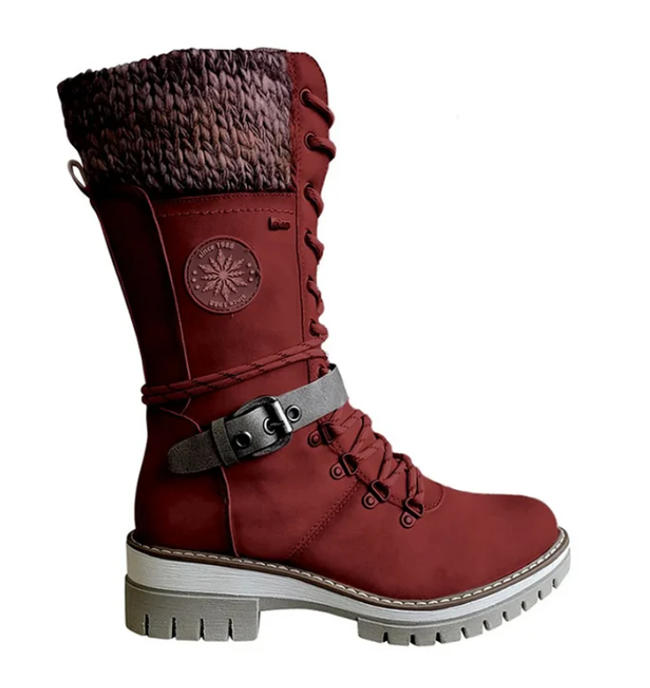 Street Wave Winter Boots With Lace Up Closure For Fashion Forward Outdoor Enthusiasts Ankle Height Rugged Traction