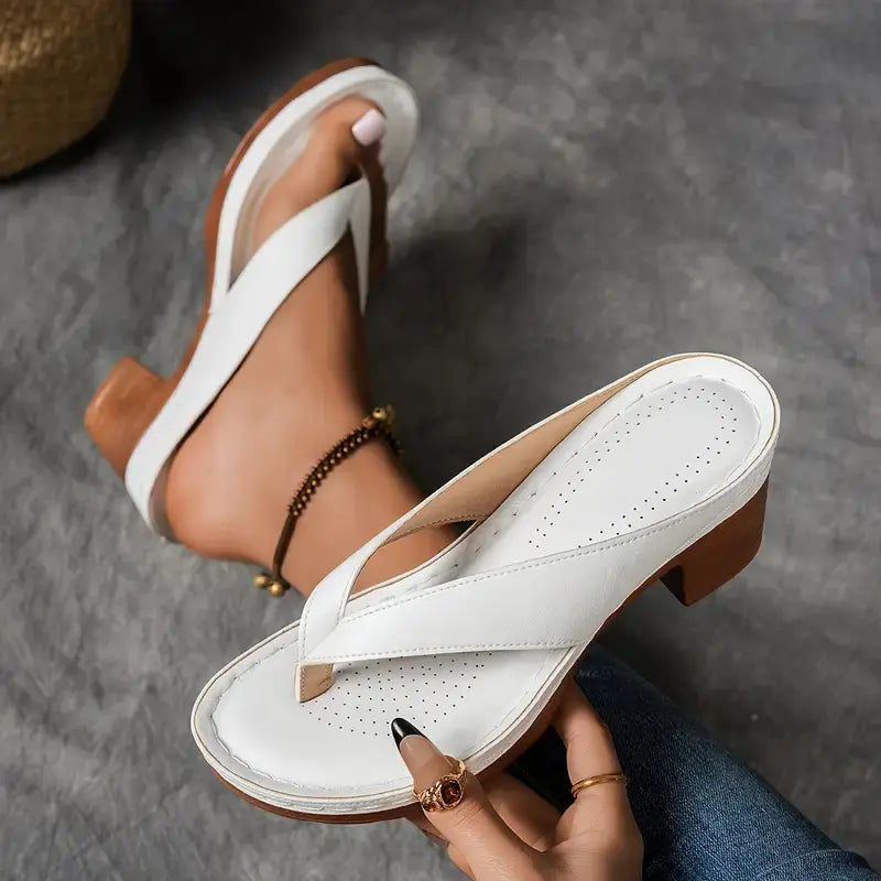 Women's Slippers with Heel and Supportive Design