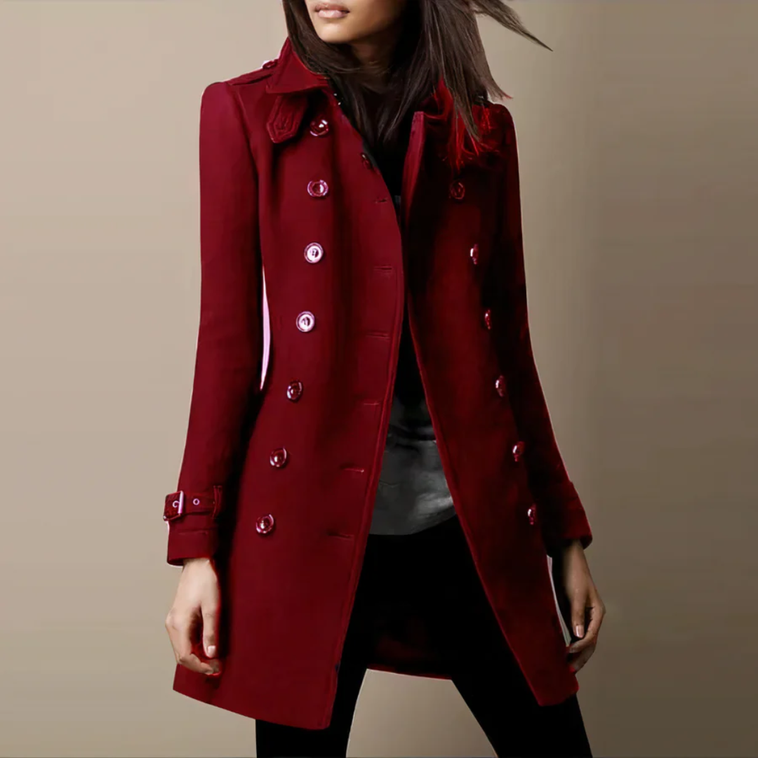 Street-Wave Double Breasted Short Winter Coat for Women Warm Structured Design Trendy Everyday Outerwear