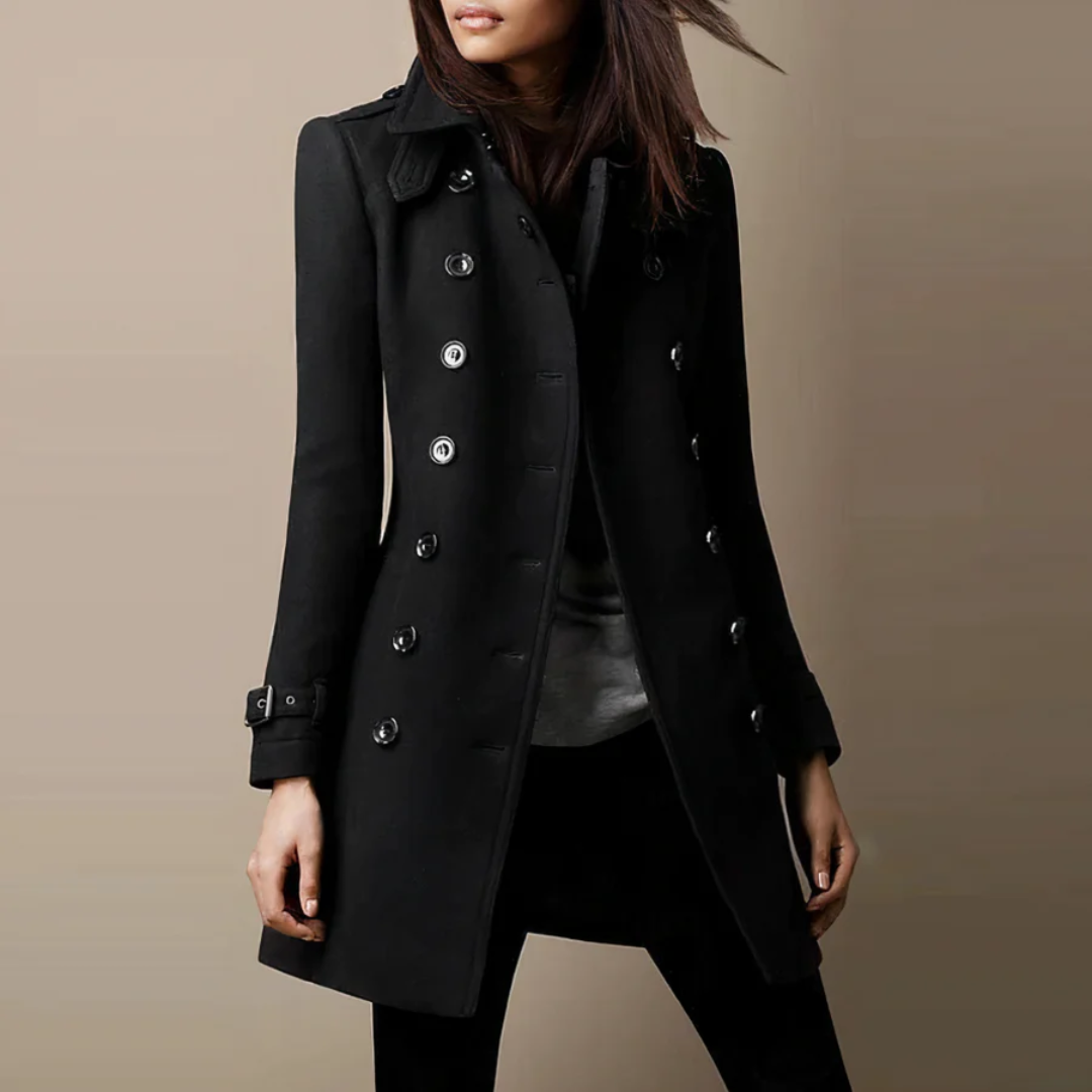 Street-Wave Double Breasted Short Winter Coat for Women Warm Structured Design Trendy Everyday Outerwear