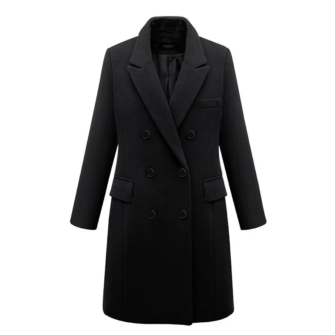 Street Wave Camel Double Breasted Coat For Women With Warm Lined Interior For City Living