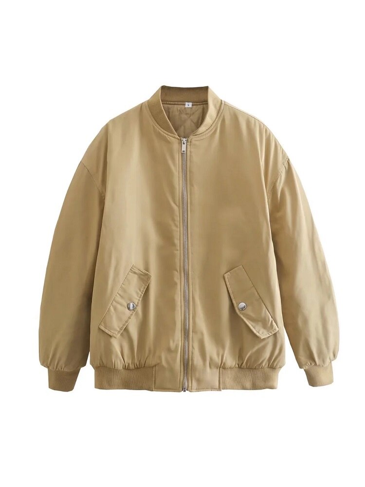 Street-wave Bomber Jacket With Trendy Details For Youth Streetwear And Warm Transitional Weather