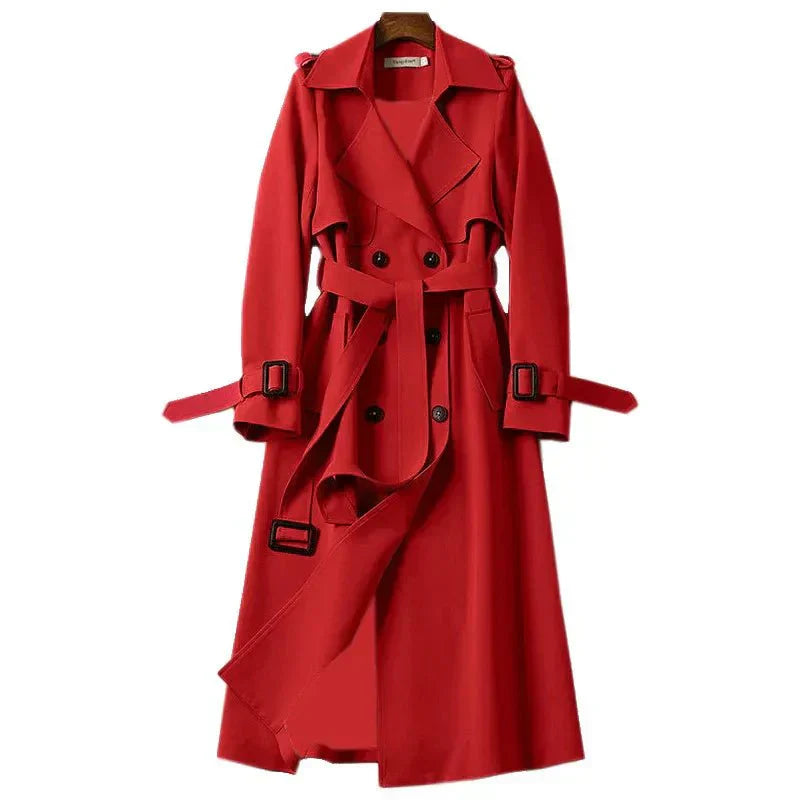 Streetwave Trench Coat With Belt And Double Button For Modern Streetwear Enthusiasts