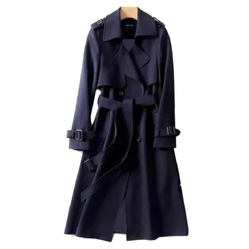 Streetwave Trench Coat With Belt And Double Button For Modern Streetwear Enthusiasts