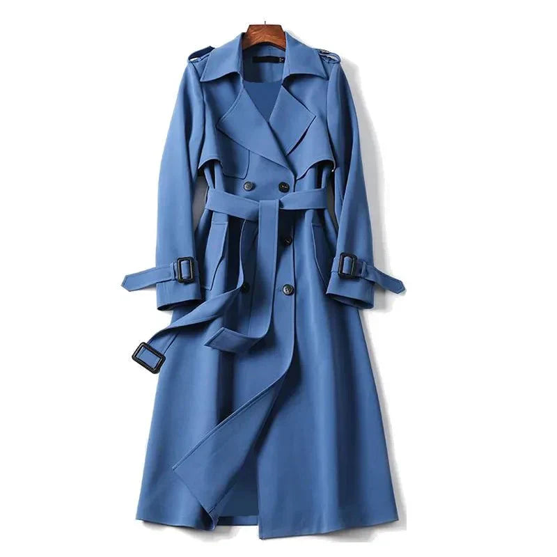 Streetwave Trench Coat With Belt And Double Button For Modern Streetwear Enthusiasts