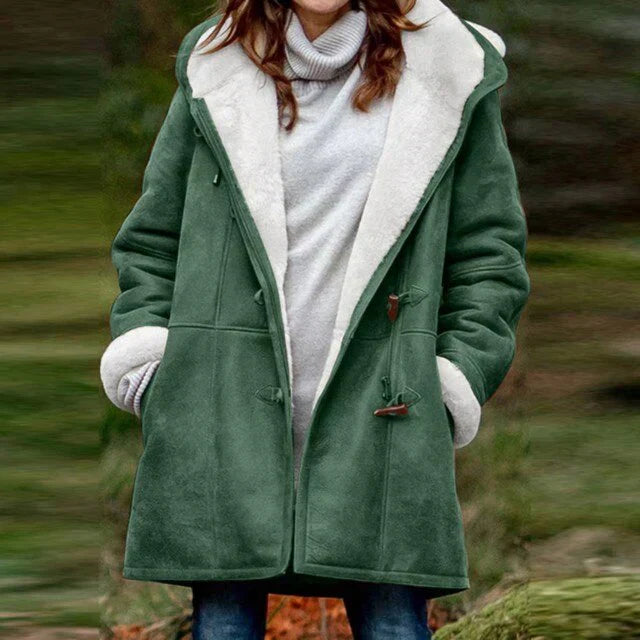 Street-Wave Women's Winter Coat With Plush Sherpa Lining For Warm Casual Everyday Style