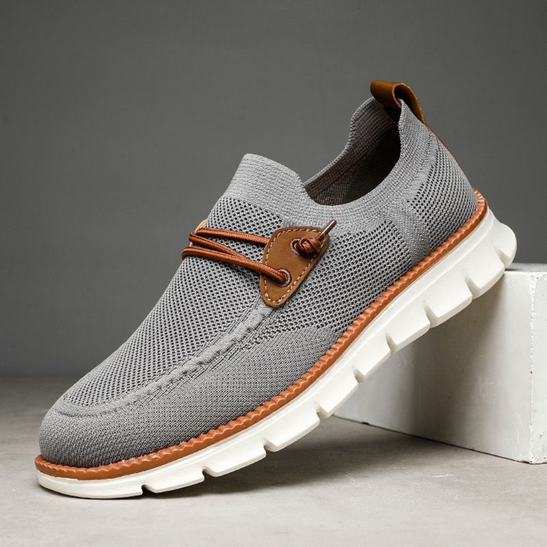 Dante Hybrid Knit Sneakers Men By Waylynn Leather Accent