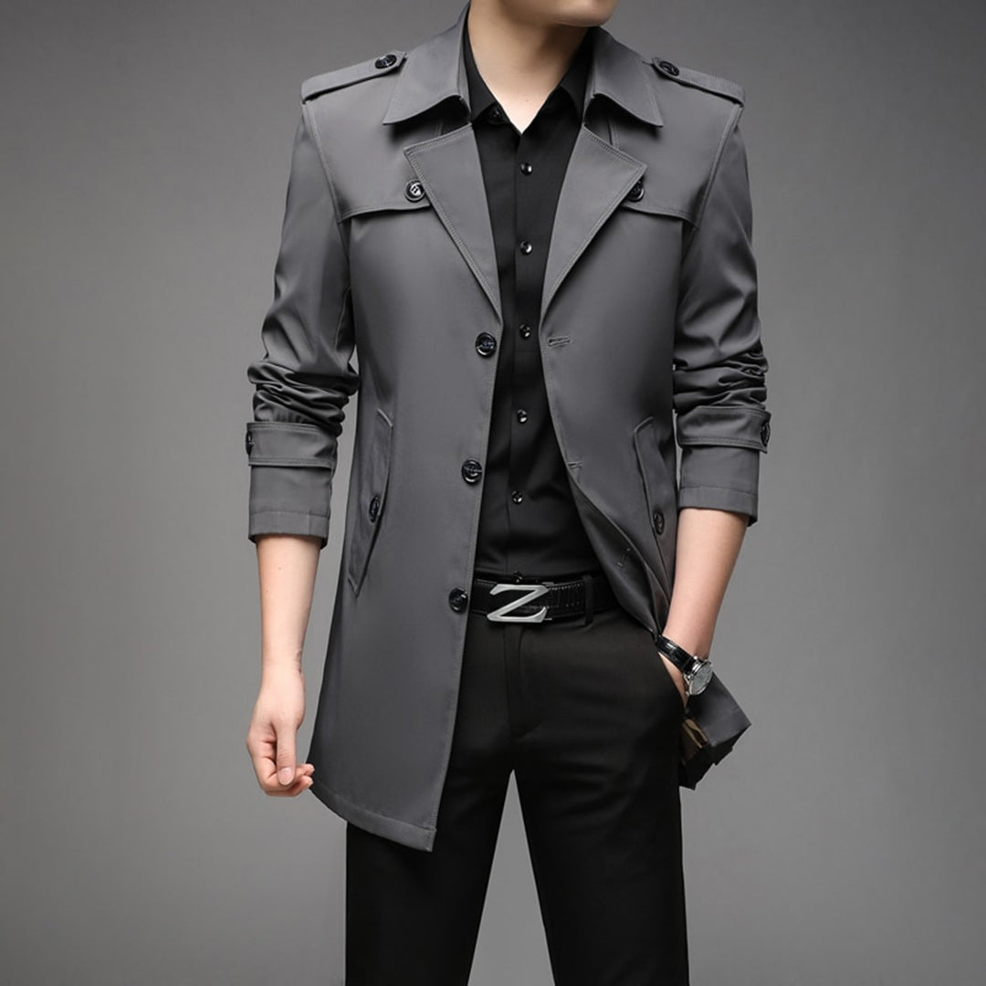 Street-Wave Mens Trench Coat Timeless Style Warmth Ready For Fall And Winter Modern Gentleman