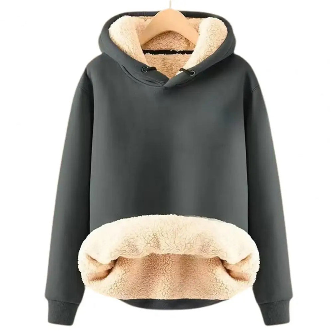 Street-Wave Cozy Women's Hoodie With Shearling Fleece Lining For Autumn Comfort And Style