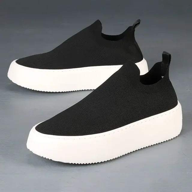 AeroFlex Designer Sock Sneakers By LuxusSchritt For Style Conscious Men With Breathable Mesh And Cushioned Sole