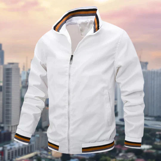 Street-wave Men's Windbreaker Jacket With Timeless Design For Urban Style And Versatility