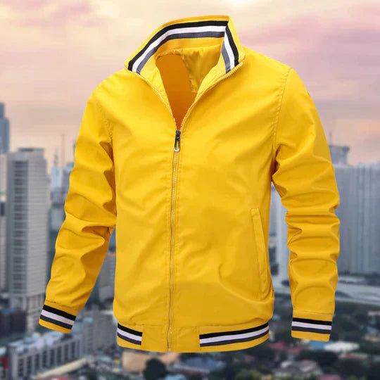 Street-wave Men's Windbreaker Jacket With Timeless Design For Urban Style And Versatility