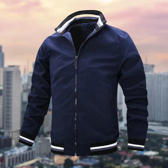 Street-wave Men's Windbreaker Jacket With Timeless Design For Urban Style And Versatility