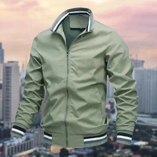 Street-wave Men's Windbreaker Jacket With Timeless Design For Urban Style And Versatility