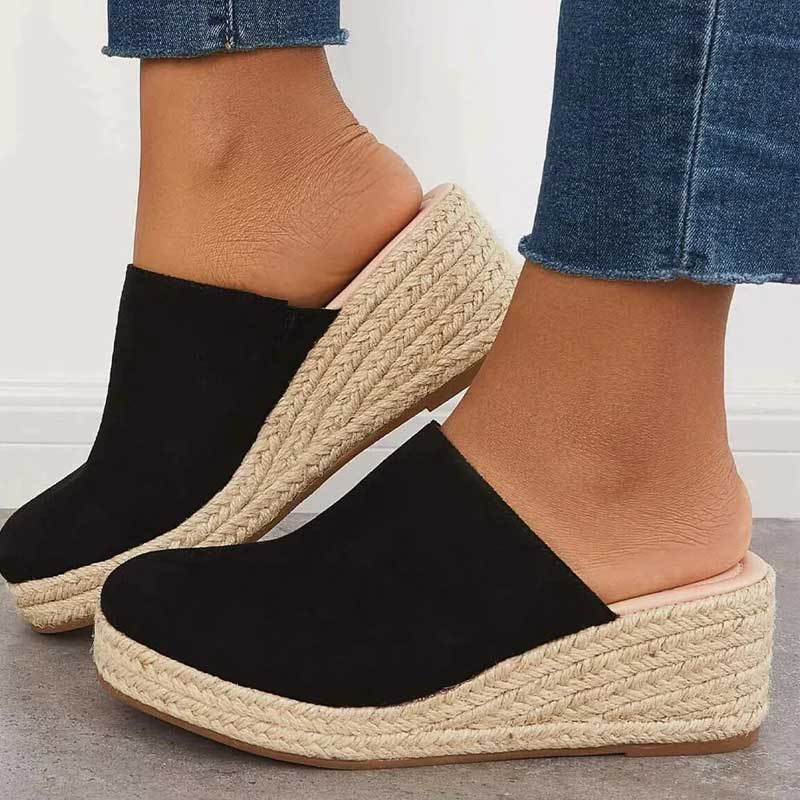 Cat Lover Wedge Sandals Streetwave For Women Fashionable Jute Platform Heels All Day Comfort