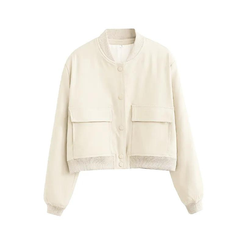 Streetwave Couture Bomber Jacket With Pockets Regular Fit Womens Essential For Everyday Chic