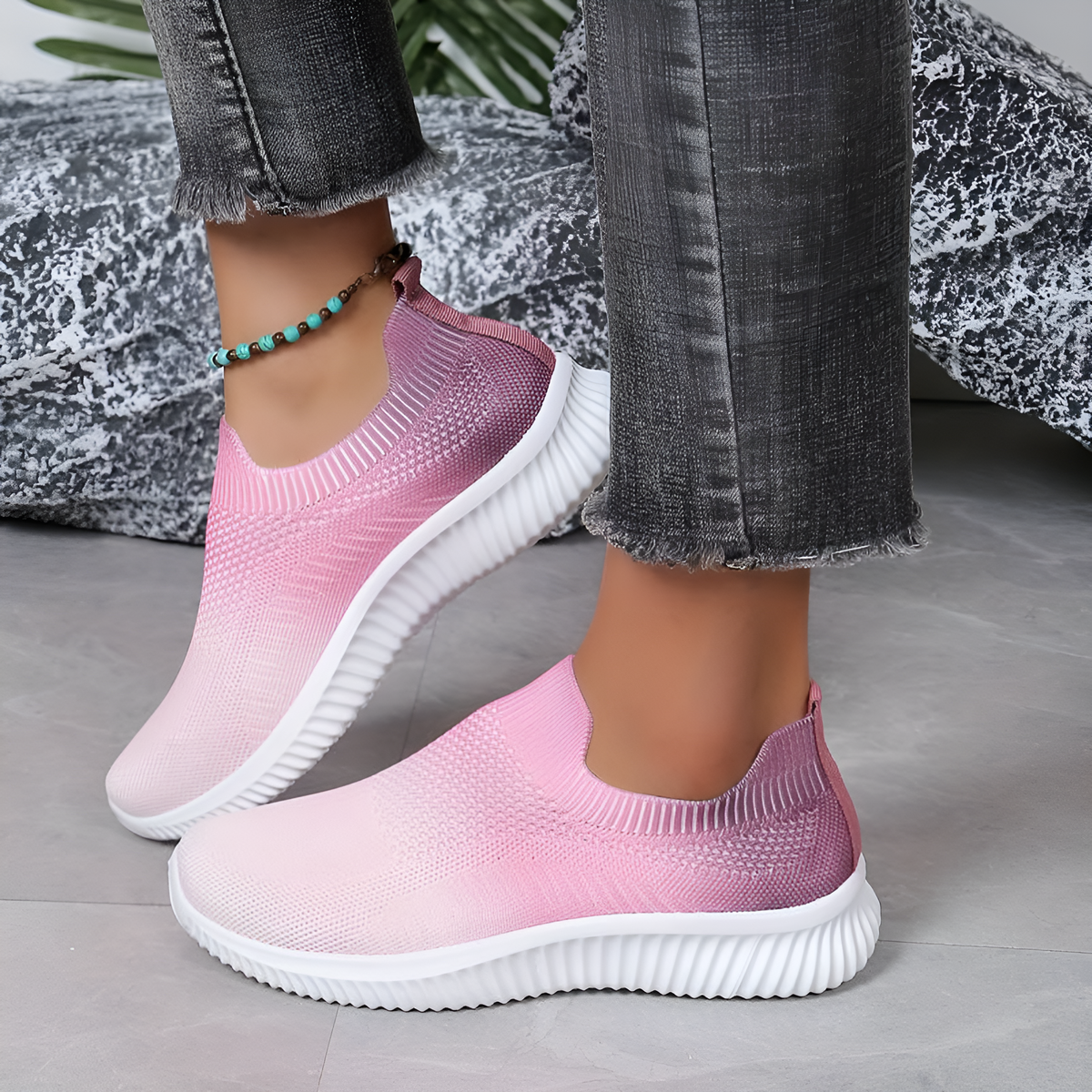 Street-wave Orthopedic Womens Shoes For Fashionable Women Effortless Comfort Breathable Slip On Sneakers