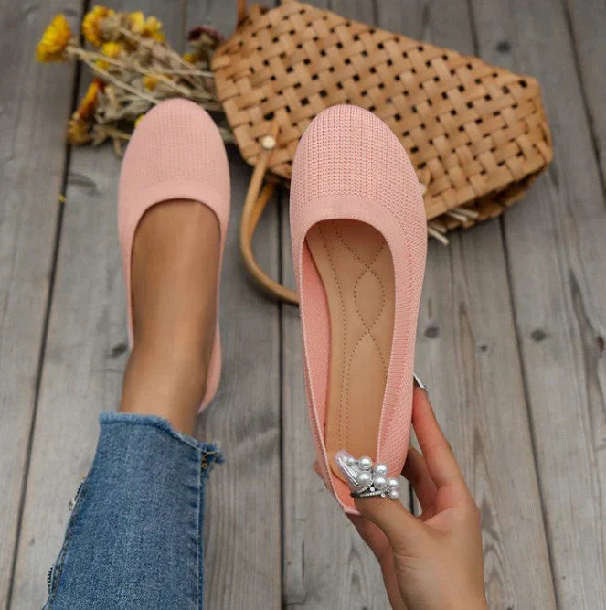Streetwave Women Knit Slippers Cozy Orthopedic Support Indoor Shoes For Home Comfort And Relaxation