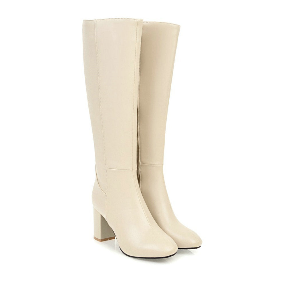 Streetwave Vegan Leather Knee High Boots For Women Luxury Sustainable Elegance And Comfort