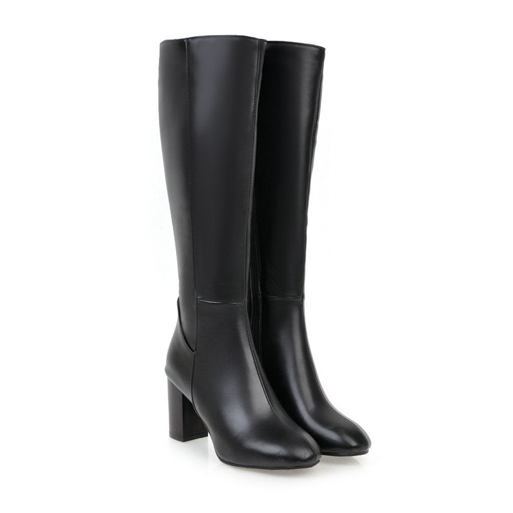 Streetwave Vegan Leather Knee High Boots For Women Luxury Sustainable Elegance And Comfort