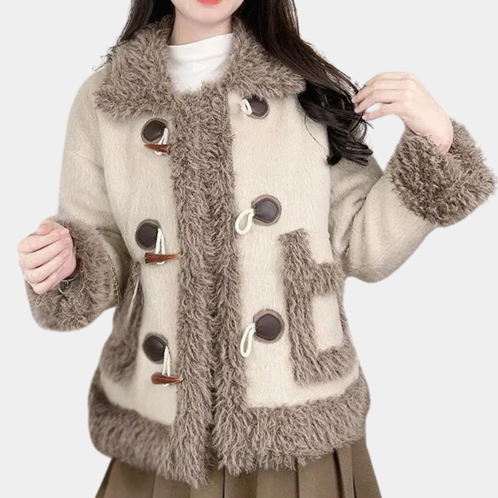 AOLANI Classic Winter Coat For Women By Street-wave, Luxurious Warmth With Faux Fur Trim And Timeless Duffle Style
