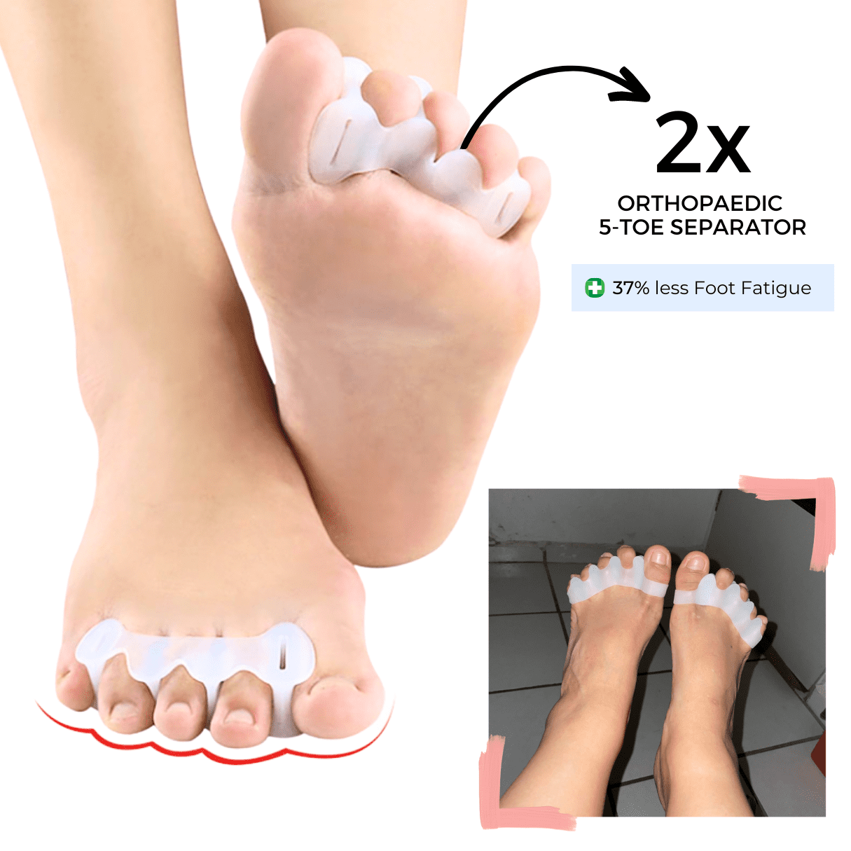 Orthopaedic 5 Toe Separator - Street-Wave