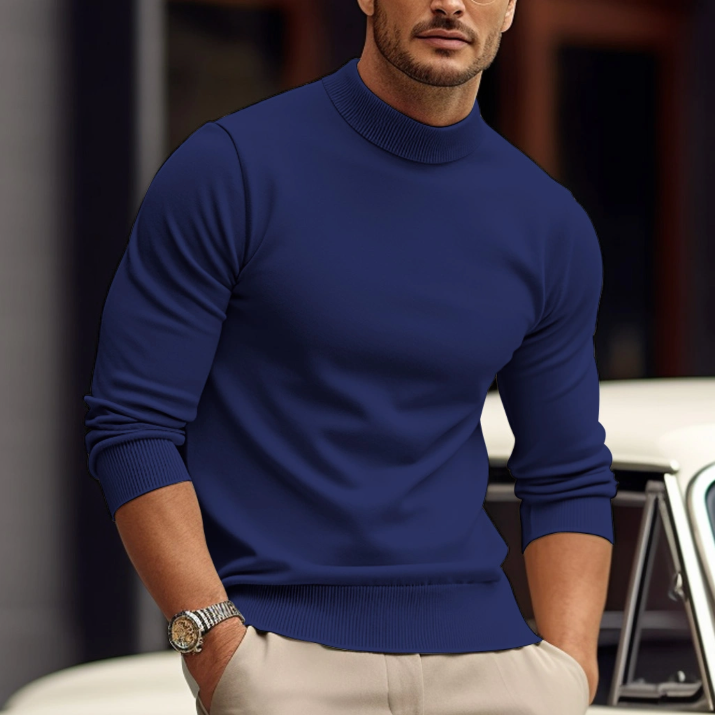 Streetwave Men's Soft Cotton Sweater Pullover For Timeless Comfort And Versatile Style