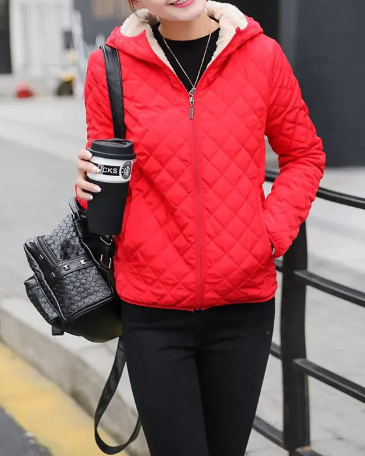 Street Wave Ellia Warm Quilted Winter Jacket For Women With Cozy Lined Interior Everyday Use