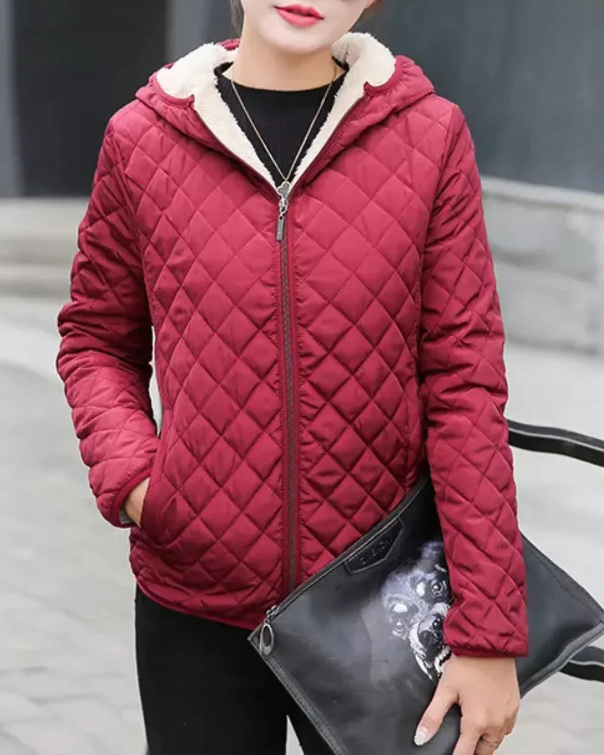 Street Wave Ellia Warm Quilted Winter Jacket For Women With Cozy Lined Interior Everyday Use