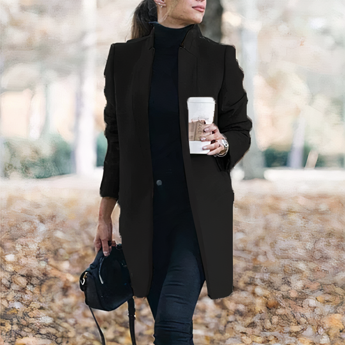 Street Wave Professional Long Sleeve Blazer For Women Elegant Tailored Officewear