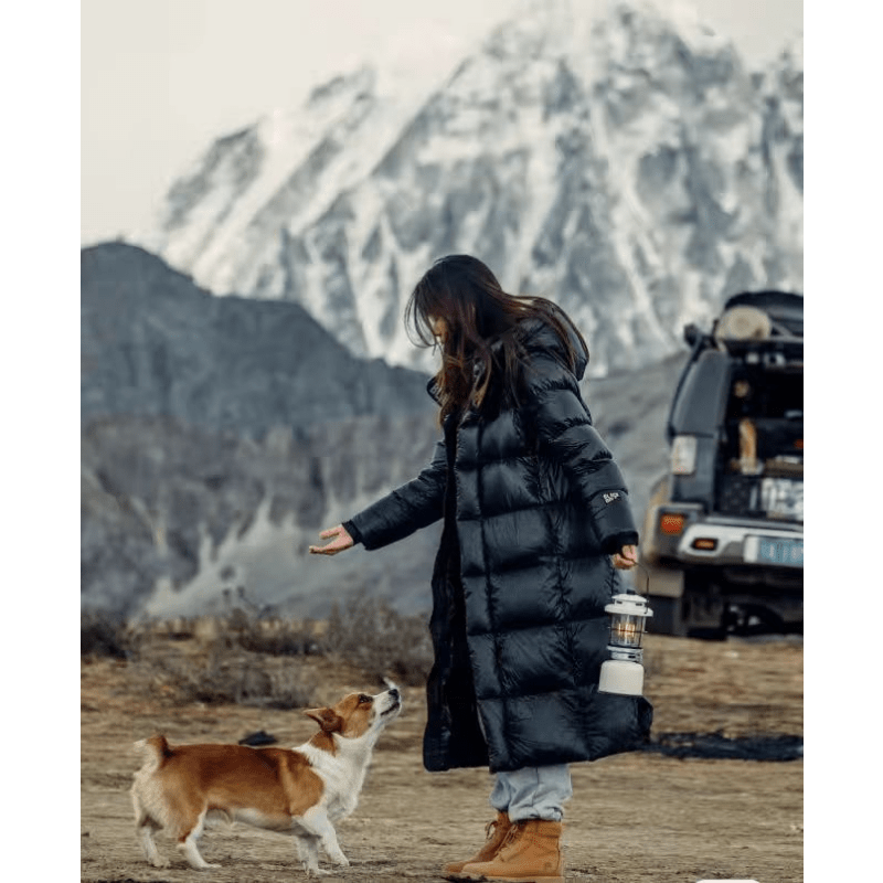 Street-wave Waterproof Women's Down Jacket Warm Cozy Puffer Coat for Winter Weather