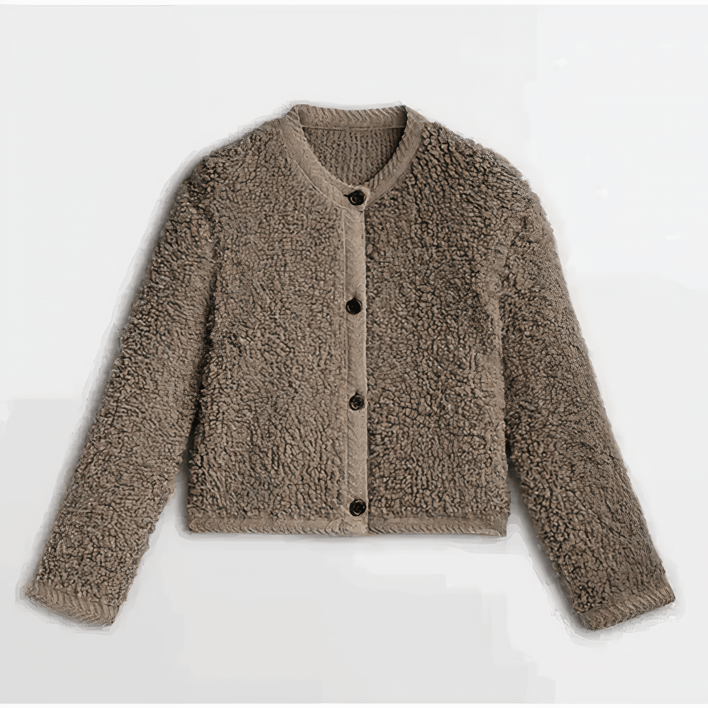 Street-Wave Boucle Cardigan For Women Cozy Warmth Soft Texture Stylish Everyday Wear