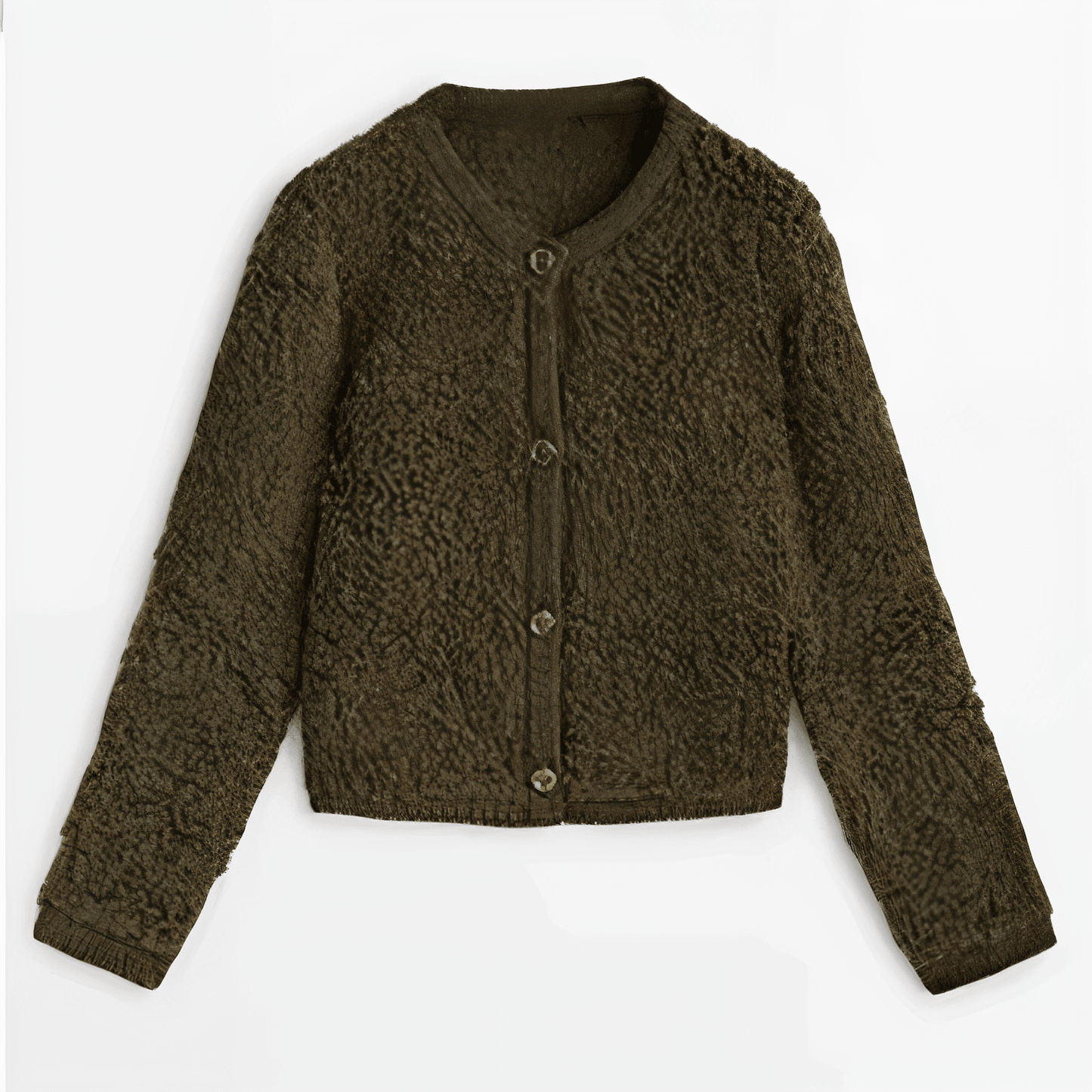 Street-Wave Boucle Cardigan For Women Cozy Warmth Soft Texture Stylish Everyday Wear