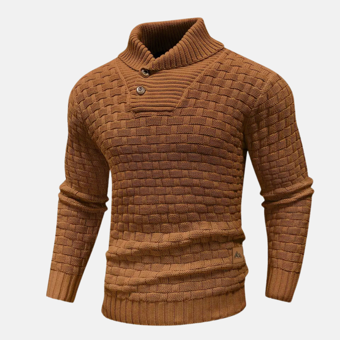 Streetwave Mens Knit Sweater Timeless Comfort Versatile Soft Breathable Wool Blend For Modern Men