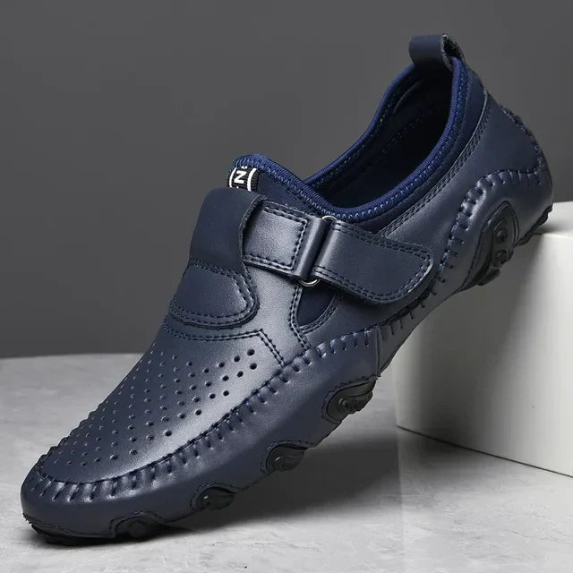 Genuine Leather Mens Loafers By ItalianEase For Men Breathable Comfort And Slip Resistant Sole