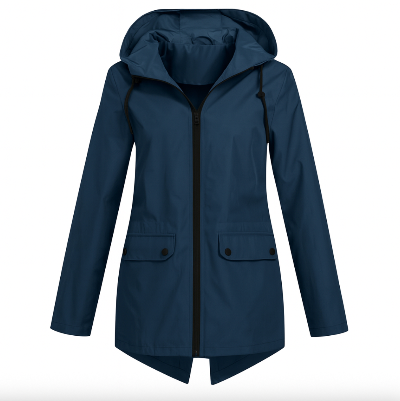 Street-wave Lightweight Women's Spring Rain Jacket With Hood Water Resistant Weather Shield For Everyday Wear