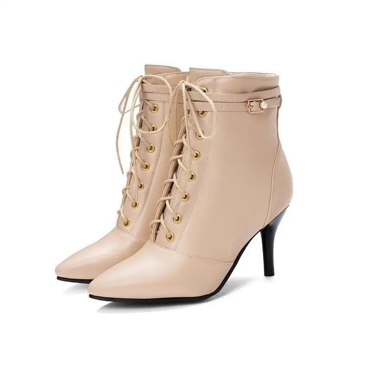 Street Wave Elegant Stiletto Ankle Boots For Women Chic And Versatile