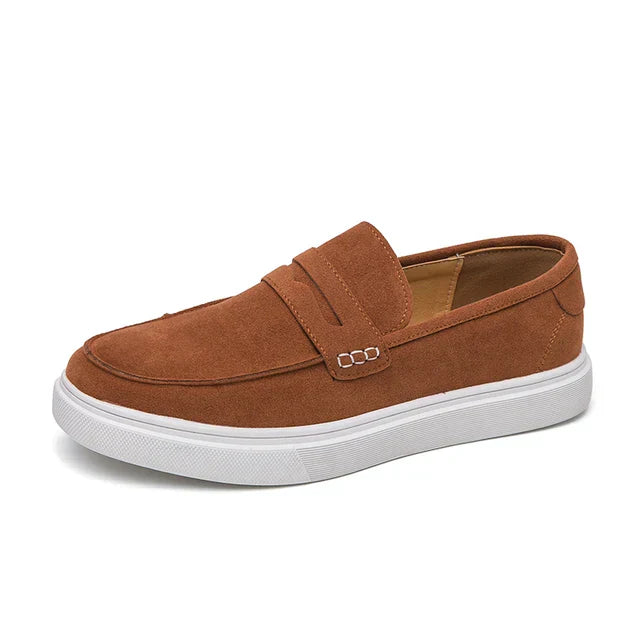 Streetwave Leather Mens Loafers Slip On Comfortable Casual Dress Shoes For Men Everyday Comfort