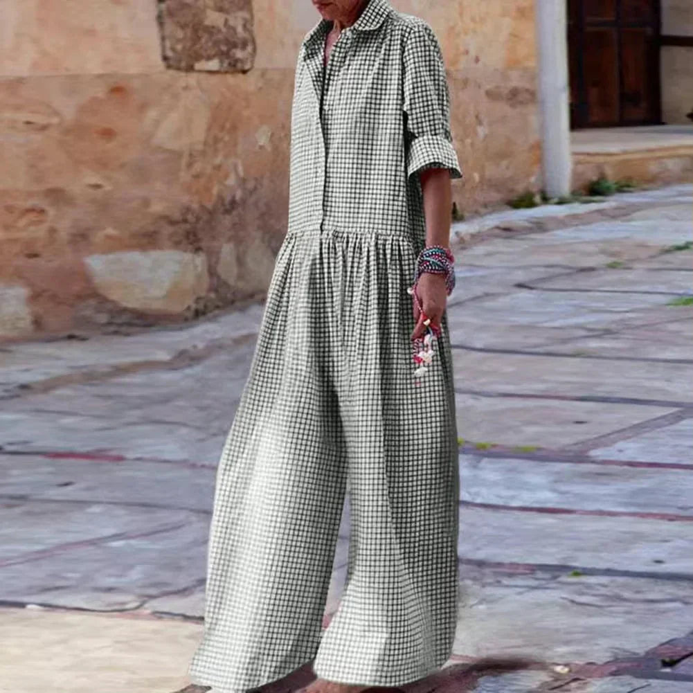 Women's Jumpsuit Relaxed Fit Button Front Nordisk-Flair