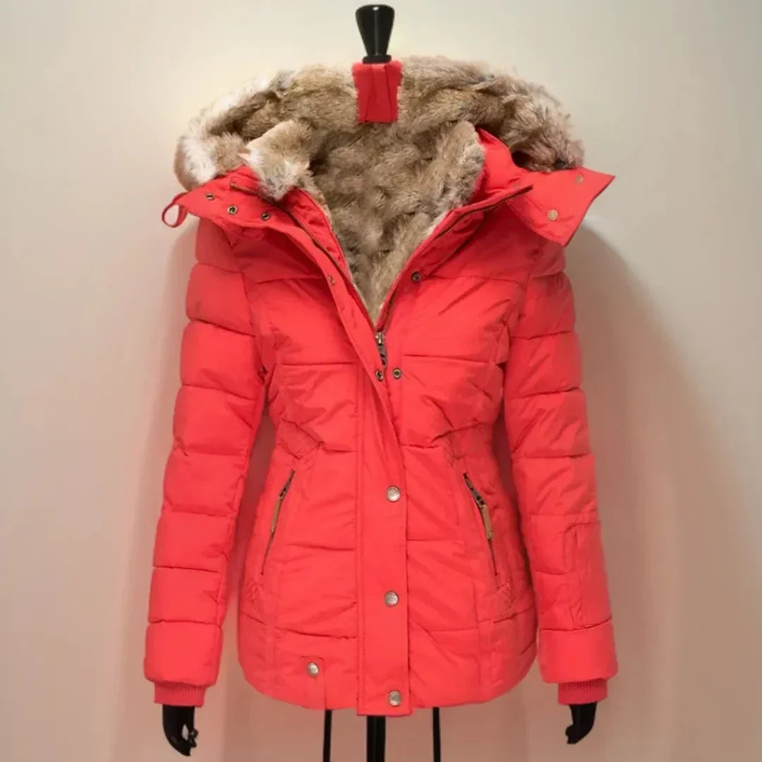 Waylynn Faux Fur Hooded Puffer Jacket Unisex Warmth