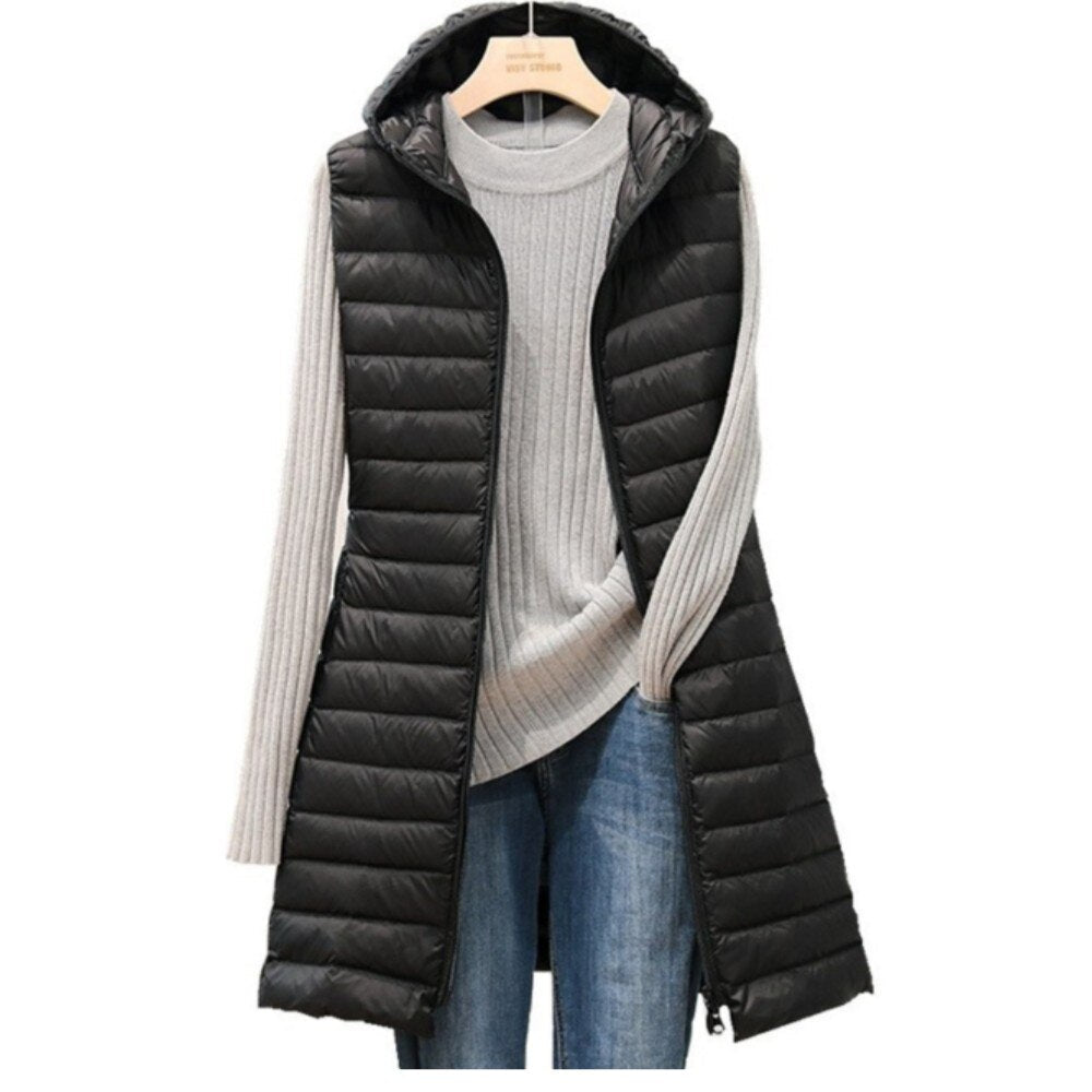 Street-wave Womens Puffer Coat With Cozy Hood Modern Quilted Winter Jacket For Women All Day Warmth