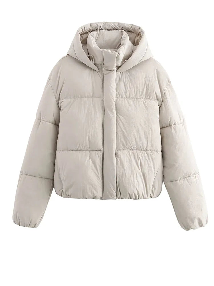 Street Wave Women's Insulated Puffer Jacket Hooded Winter Coat For Ultimate Warmth And Style