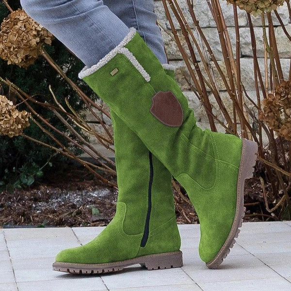 Street-Wave Women Suede Leather Boots Vintage Style For Timeless Comfort And Retro Charm